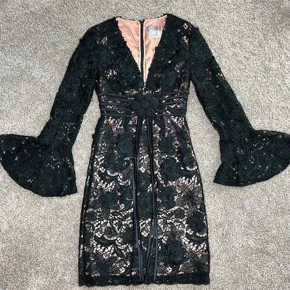 Jovani Dresses | Jovani Black Lace Dress | Color: Black | Size: 2 | Thehotchick's Closet